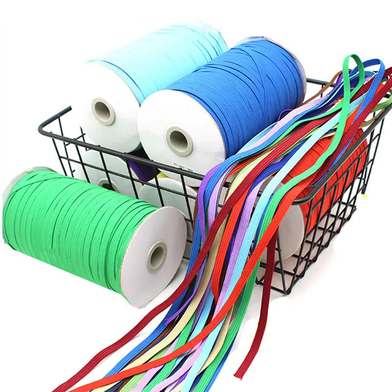 Description Picture 3 of item5y 6mm Glitter Elastic Ribbon Sewing Elastic Band Fiat Rubber Band for Waist Band Stretch Rope Elastic Ribbon Garment Accessory