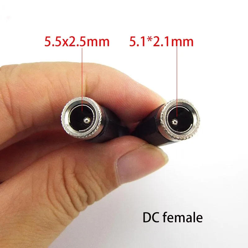 Description Picture 6 of itemDC female male Power supply Plug Connectors 5.5mm x 2.1mm 5.5x2.5mm Female male Jack Socket Adapter Wire 5525 5521