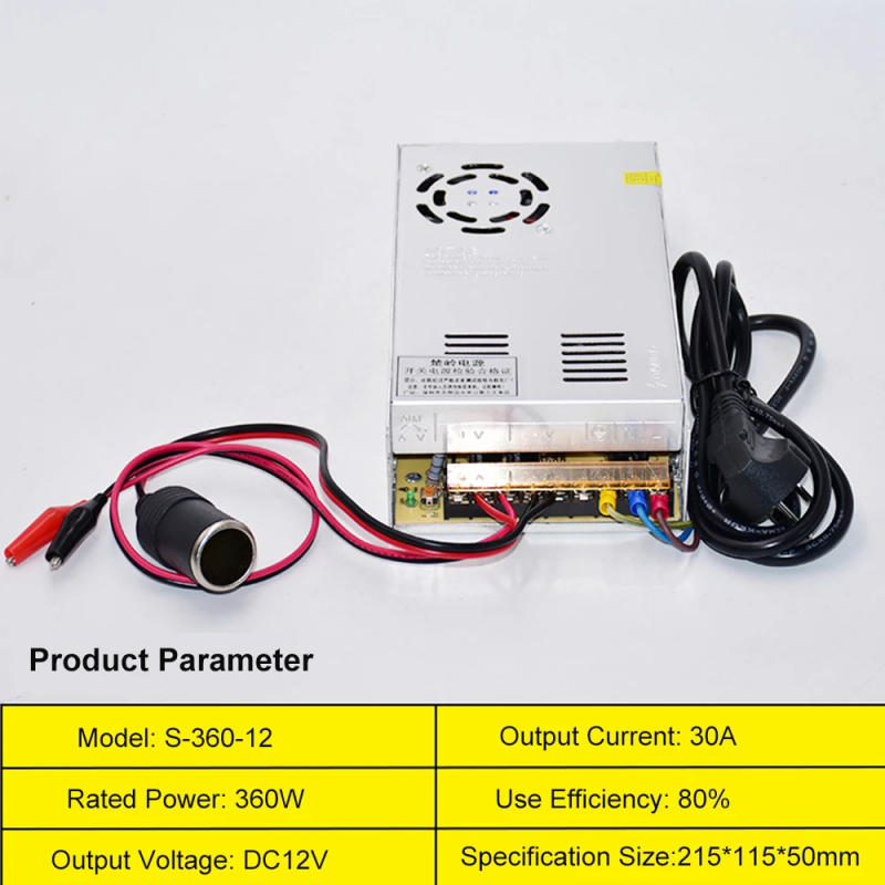 Description Picture 6 of item220V To 12V Car Power Converter 5A 10A 15A 20A 30A 33A 40A 50A 60A 67A 84A 100A DC Switching Power Supply Transformer Stabilize