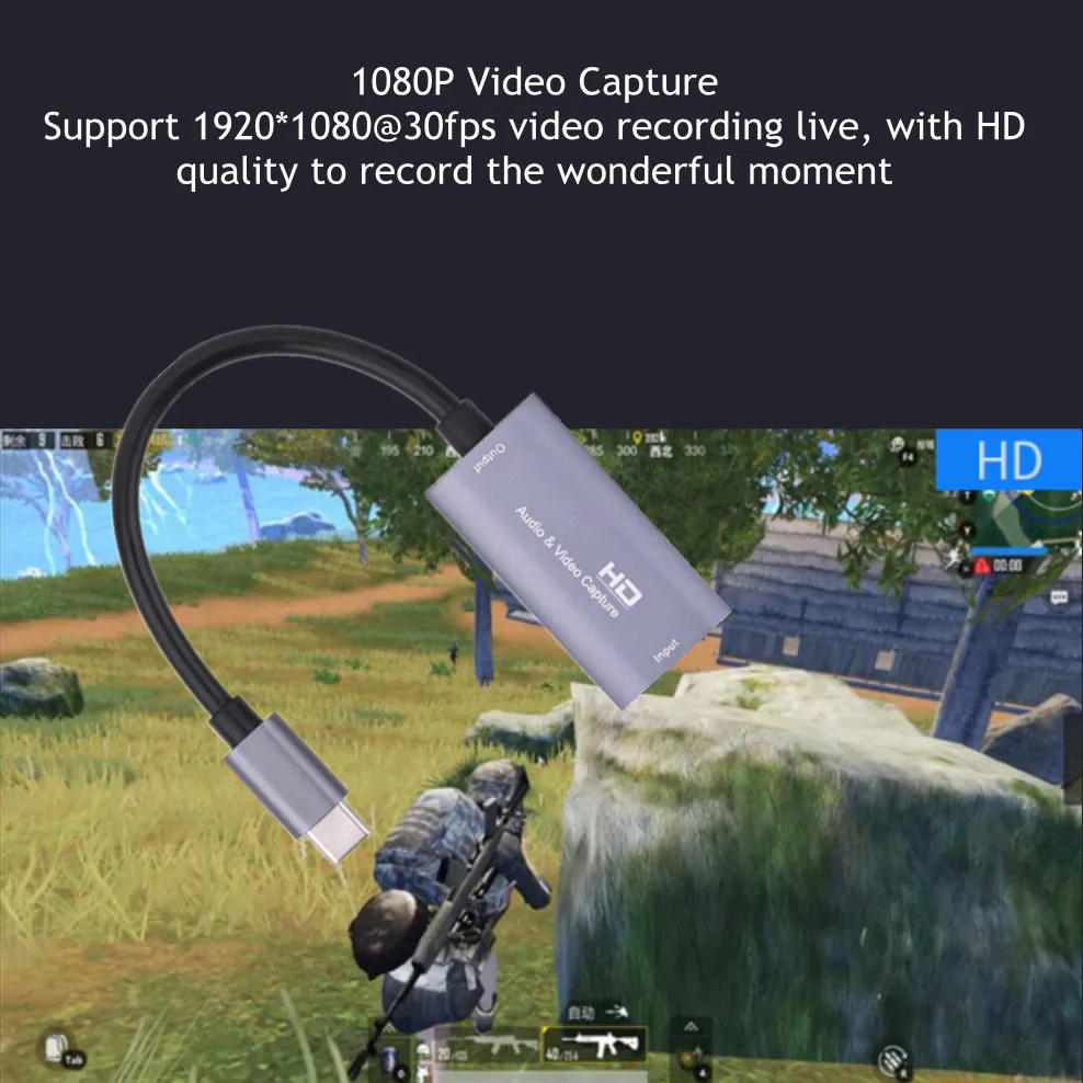 Description Picture 3 of itemMini HD 1080P Z29A HDMI Input To USB-C Output Audio Video Capture Card Fot Phone 1080P Computer Game Live Plug And Play Captures