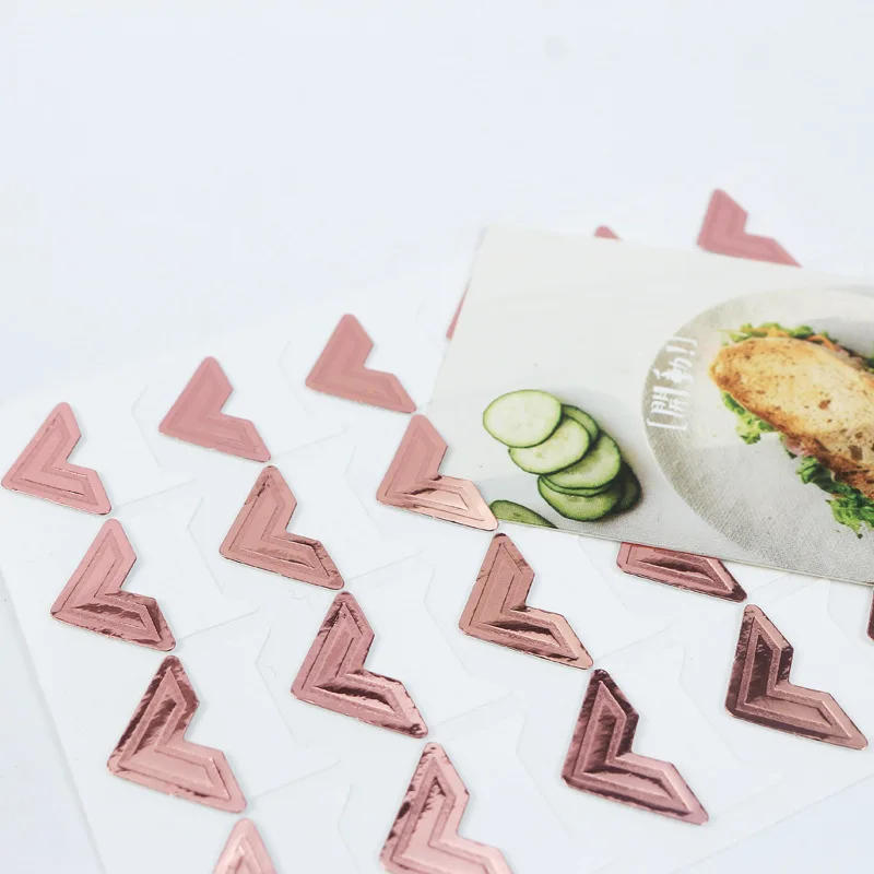 Description Picture 5 of item120 Pcs/Lot 5 Sheets Vintage Corner Kraft Paper Stickers For Photo Albums Decor DIY Retro Sticker Frame Decorations Scrapbooking