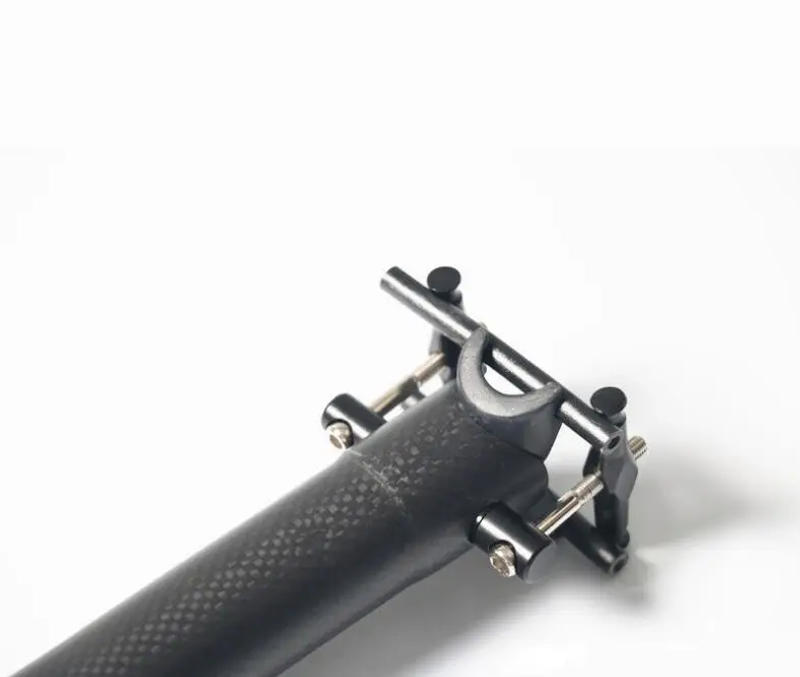 Description Picture 4 of itemFolded bike matt 3K full carbon fibre Folding bicycle seatpost carbon cover integratived 31.8/33.9/34.9*580mm Newest