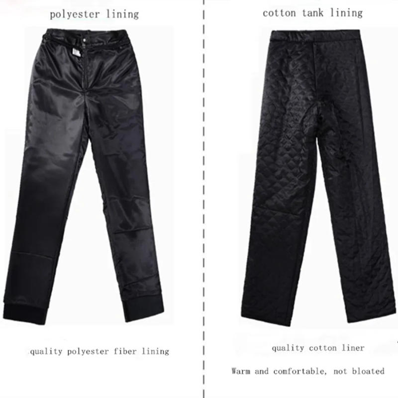 Description Picture 4 of itemMen's Genuine Leather Pants, Thick, Large Size, Cowskin, High Waist, Straight, Windproof, Autumn, Winter