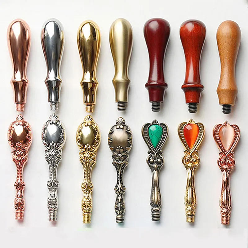 Description Picture 4 of itemCustom Seal Wax Seal Stamp Customized with Own Logo Wedding Invitation Birthday Gift Stamp Replaceable Handle Stamp Crafts Seal