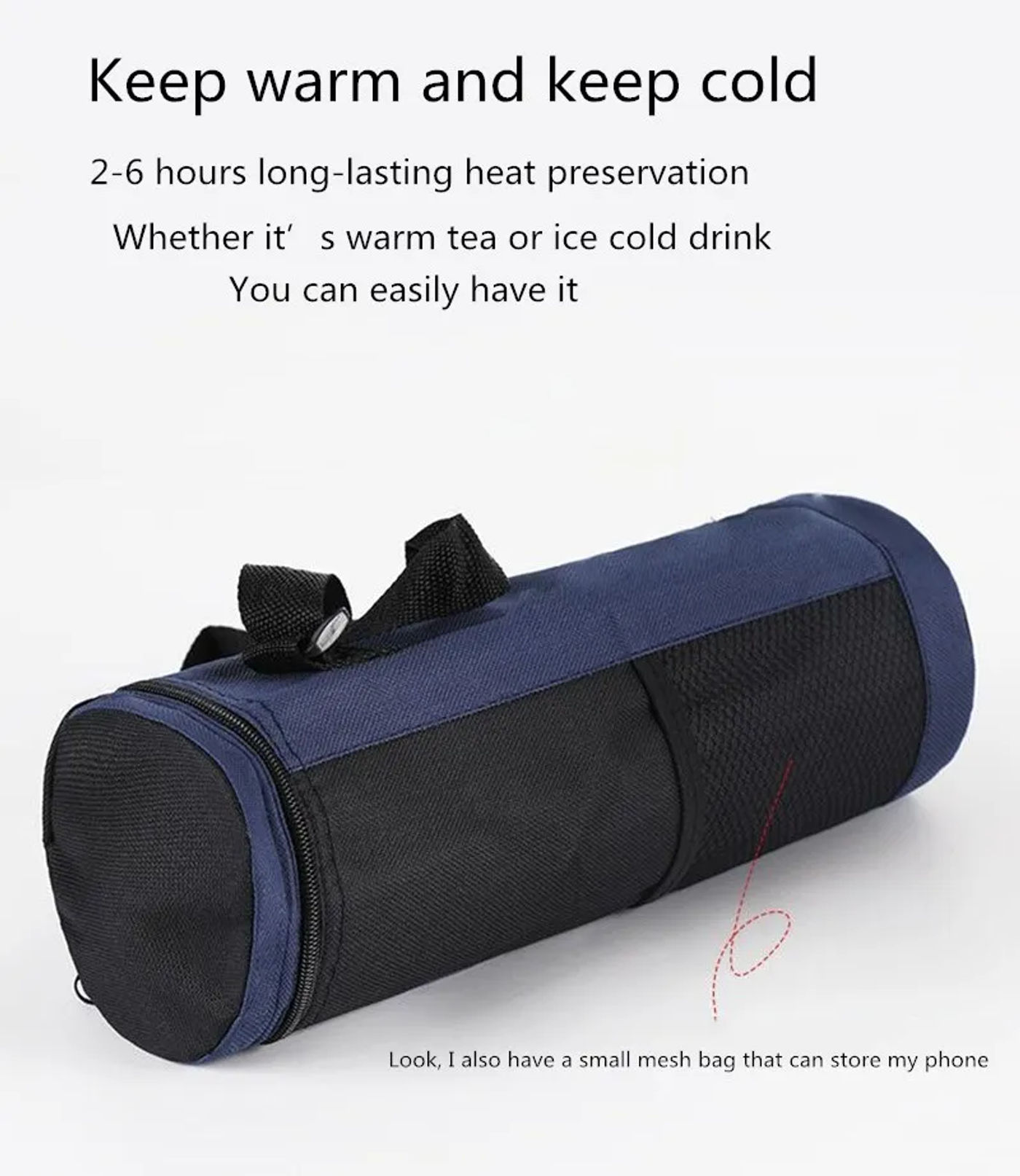 Description Picture 4 of itemOutdoor Camping Water Bottle Cooler Bag Universal Water Bottle Bag Large Capacity Thermal Insulation Bag Camping Accessories