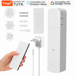M515EGWT Tuya WIFI Intelligent Pull Bead Curtain Motor Smart Motorized Chain Roller Blinds Compatible with Alexa Google Home