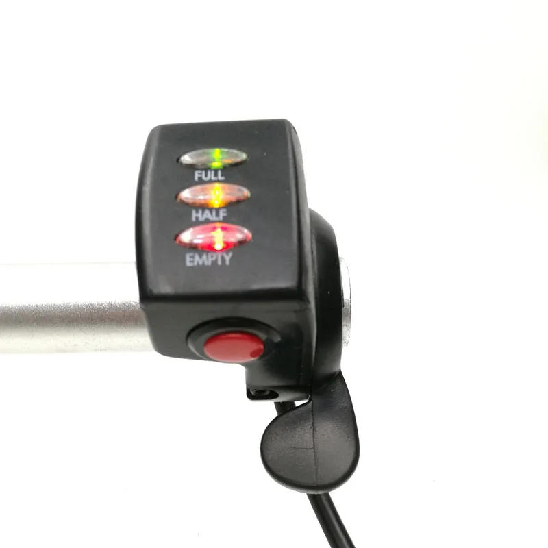 Description Picture 3 of item3 LED Lights Battery Indicator Electric Bike Throttle Plastic Material Model 15X-DX Finger Thumb Twist Electric Bicycle Throttle