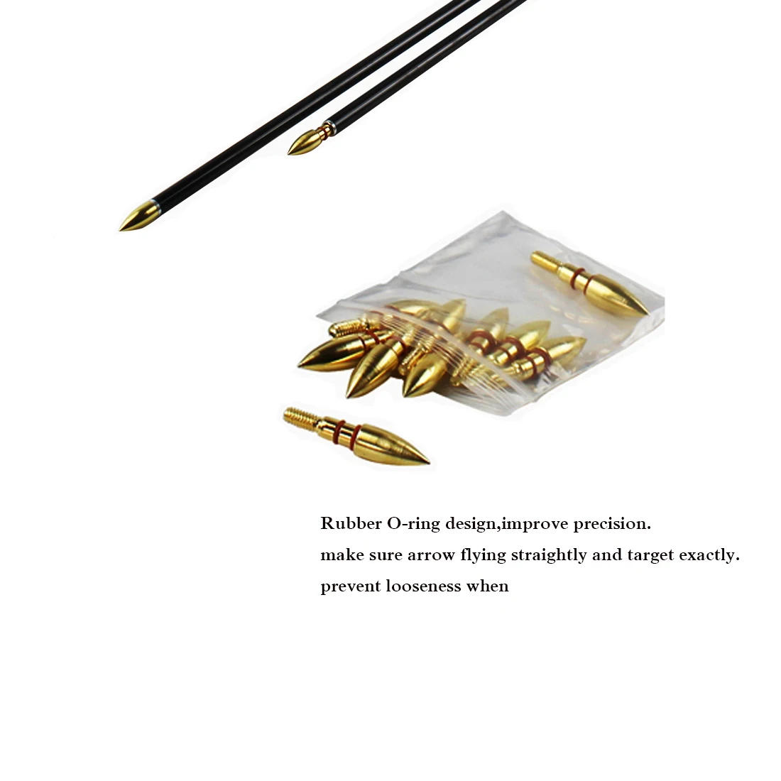 Description Picture 6 of itemLinkboy Archery 12pcs Arrows Target Points Tips 75-350gr 8-32 Broadhand Arrowhead Bow Hunting