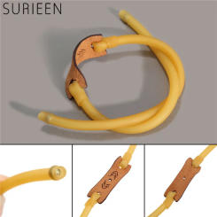1PC Hunting Slingshots Rubber Band with Leather Pouch Velocity Elastic Rubber Bungee Bands for Slingshots Catapults Bow Shooting