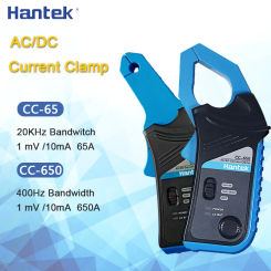 Hantek Oscilloscope AC/DC Current Clamp Probe CC-65 CC-650 20KHz/400Hz Bandwidth 1mV/10mA 65A/650A with BNC Plug CC65 CC650