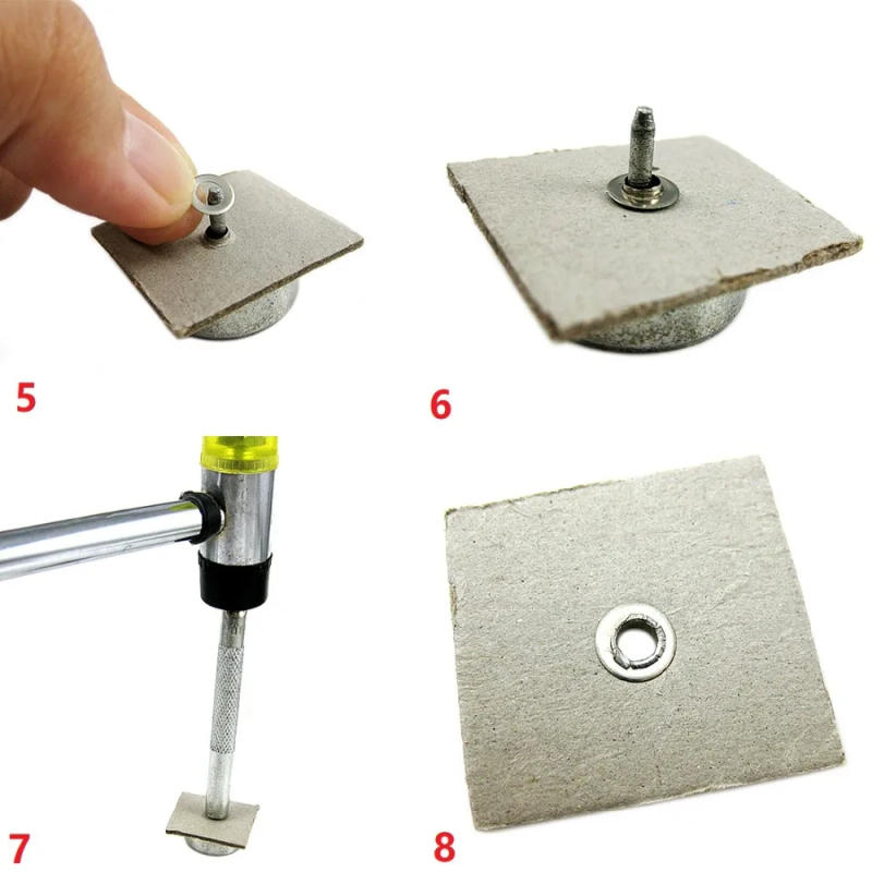 Description Picture 3 of item100sets Mix Color Hole Metal Eyelets With Grommets For Leathercraft DIY Shoes Belt Cap Bag Tags Clothes Scrapbooking Accessories