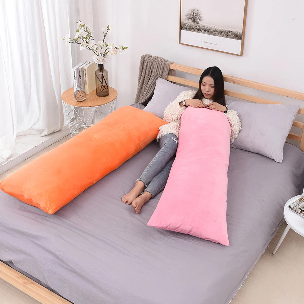 Description Picture 2 of item150x50cm Pregnancy Body Pillow Cover Dakimakura  Soft Plush Cushion Long Pillow Cases Large Size Zipper Pillowcase for Bed Sofa