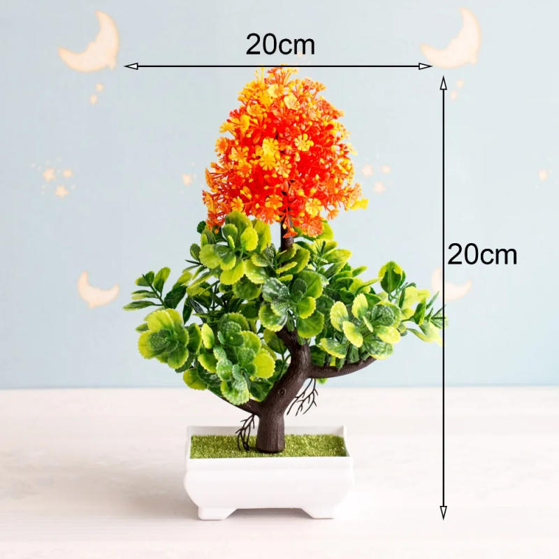 Description Picture 5 of itemNEW Artificial Plants Bonsai Small Tree Pot Plants Fake Flowers Potted Ornaments For Home Decoration Hotel Garden Decor