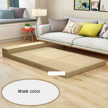 80/90*200cm Foldable Mattress Single Lazy Sofa 5CM Thick Soft Sponge Folding Bed Modern Moisture-proof Pad Nap Sleeping Mat