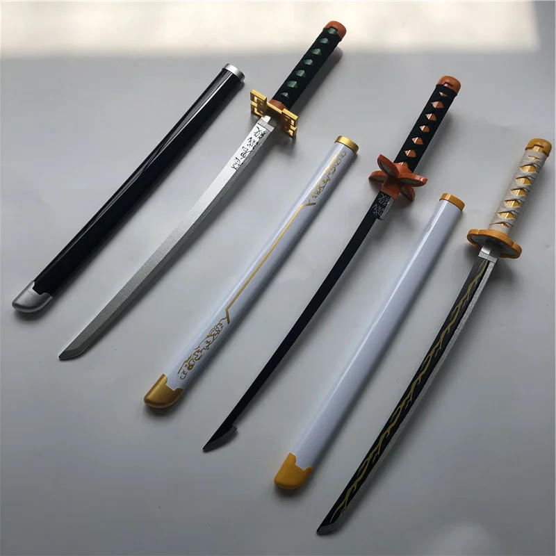 Description Picture 5 of item1:1 Anime Cosplay  Sword Weapon  Iguro Obanai Sword Ninja Knife wood Weapon Prop