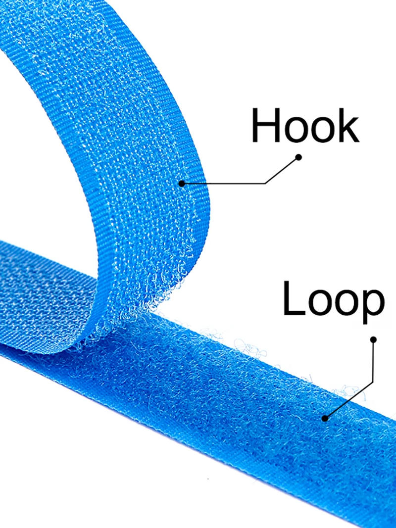Description Picture 2 of item1M/Pair 20mm Colorful Fastener Tape Hook and Loop Hook Adhesive Strips The Hooks Tape Stickers Magic Tape DIY Sew Accessories