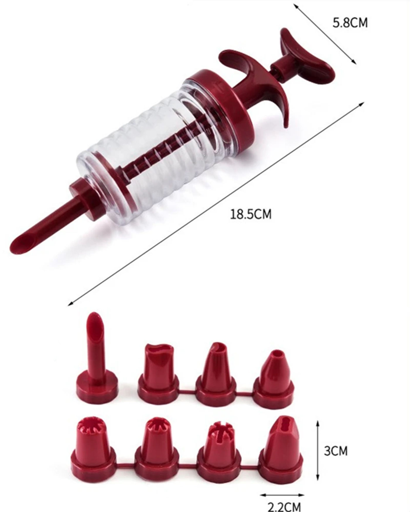 Description Picture 5 of itemCookie Cream Cake Press Decorating Gun Set Candys Biscuit Icing Piping Nozzle Pastry Dessert Butter Syringe Kitchen Baking Tools