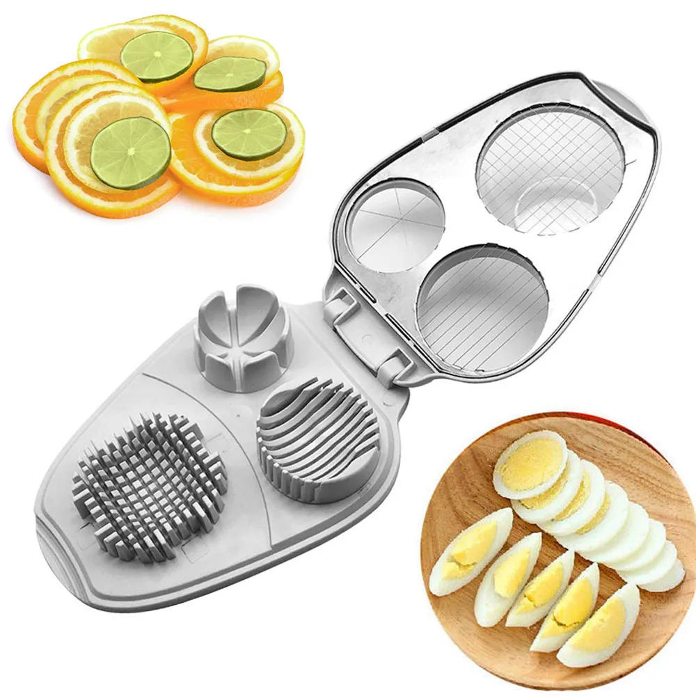 Description Picture 2 of itemFruits vegetable Manual Home Dicing Stainless Steel Multifunctional Slicing Cutter Avocados Kitchen Tool Practical Eggs Slicer