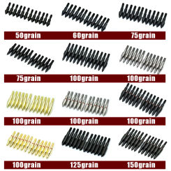 12Pcs 50gr 60gr 75gr 100gr Target Arrow Point Tips Head Field ID 6.2mm Shaft Outdoor Archery Hunting Shooting Accessories