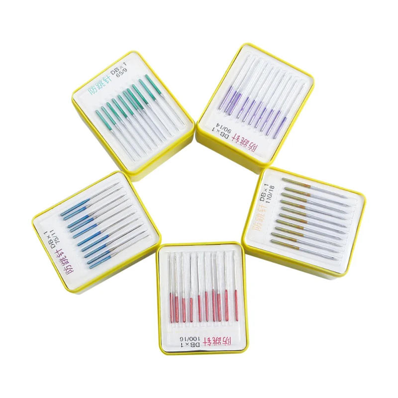 Description Picture 2 of item10pcs Sewing Stretch Cloth Machine Anti-Jump Needle Elastic Cloth High-grade Sewing Needle Accessories Household Sewing Tools