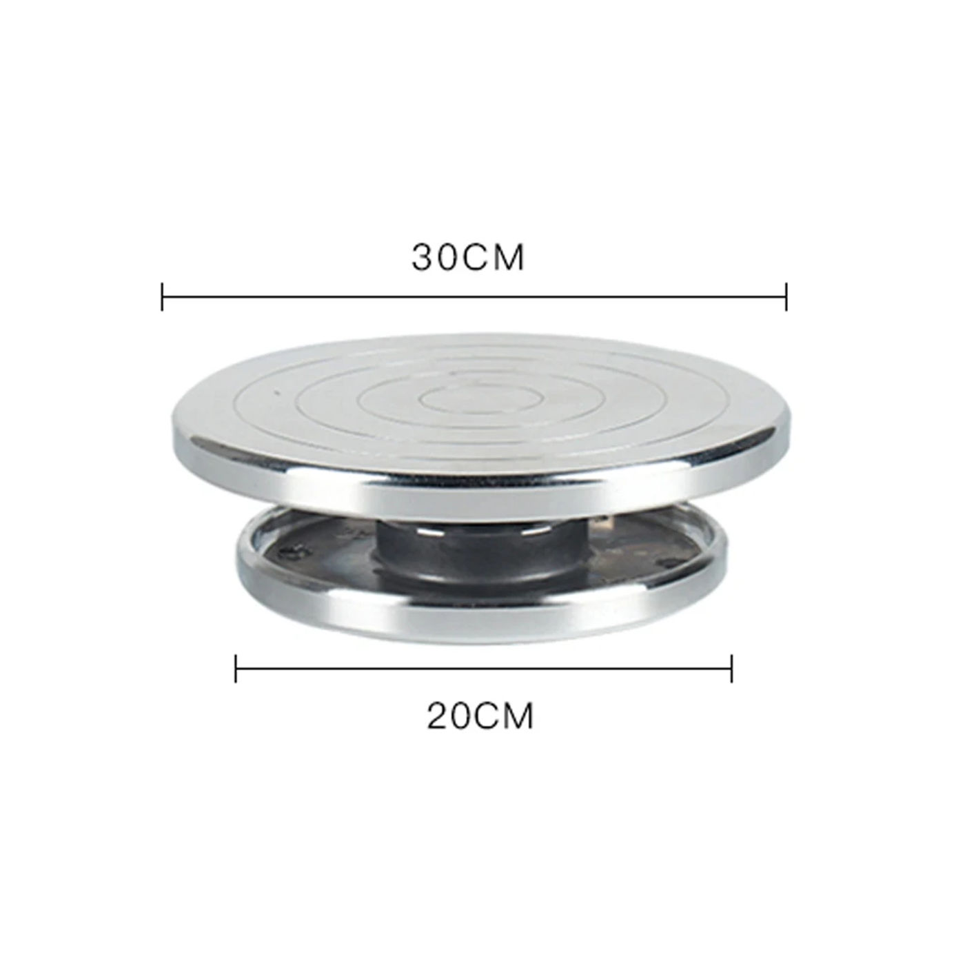 Description Picture 2 of itemDouble Face Use Aluminum Alloy Turntable for Ceramic Clay Sculpture Platform Pottery Wheel Rotating Tools for Crafting Projects