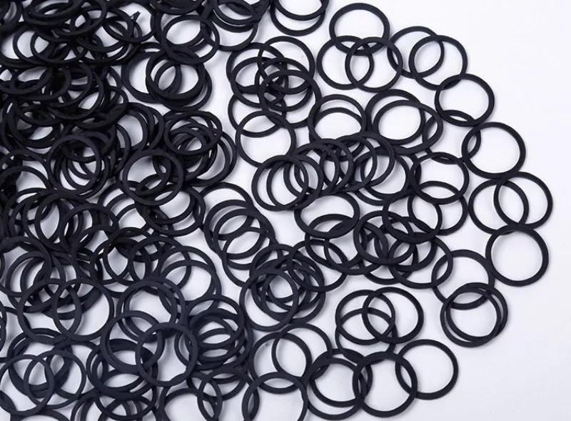 Description Picture 3 of item06*0.9 Mini Rubber Bands Soft Elastic Bands for Kid Hair Braids Hair BandsSchool Office Home Supplies Rubber Band Stationery