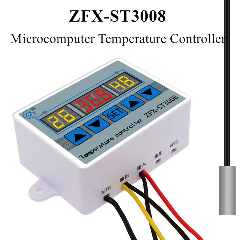 Description Picture 2 of itemZFX-ST3008 Microcomputer Temperature Controller Thermostat Intelligent Time Controller Adjustable NTC10K Measurement input40%off