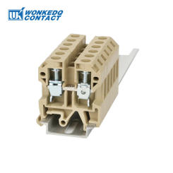 10Pcs SAK10EN Universal Screw Connection Feed-through SAK10 10 mm² Wire Electrical Connector DIN Rail Terminal Block SAK 10EN