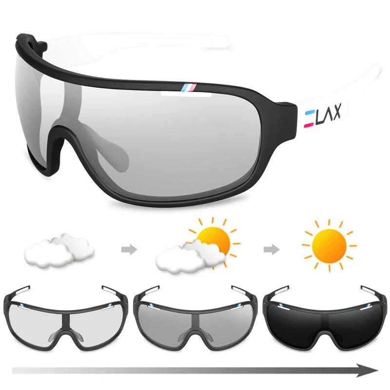 Description Picture 5 of itemELAX BRAND Polarized Photochromic UV400 Outdoor Road Cycling Eyewear Sports Cycling Sunglasses Men Women Bike Bicycle Glasses