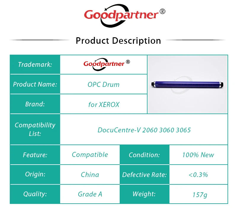 Description Picture 2 of item5X CT351089 OPC DRUM for XEROX DocuCentre-V 1060 2060 3060 3065 / DC V1060 V2060 V3060 V3065