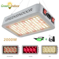 Indoor Led Grow Light 2000W Full Spectrum Phytolamp Phyto Lamp For Plants Veg And Bloom Mode 430nm-780nm Grow Tent Box Plant Led