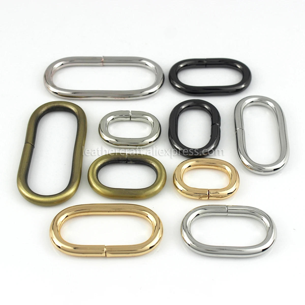 Description Picture 5 of item1pcs Metal Oval ring Buckle Loops for Webbing Leather Craft Bag Strap Belt Buckle Garment DIY Accessory 20/25/31/38/50mm