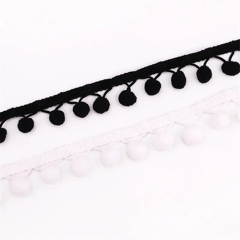 Description Picture 6 of item12mm Pompom Trim Pom Pom Bobble Braid Tassel Ball Fringe Ribbon Lace Fabric DIY Material Crafts Sewing Accessories 5yards/lot