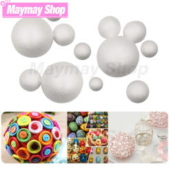 1-100pcs Christmas Ball Polystyrene Styrofoam Foam Ball Round DIY Accessory Handmade For Party Celebration Decorations Craft DIY