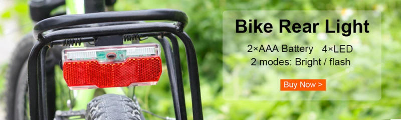Description Picture 2 of itemWEXPLORE Bike Light Bicycle Front Light Use 2pcs AAA Battery for Bicycle Front Fork Carrier with Bike Reflector warning Light