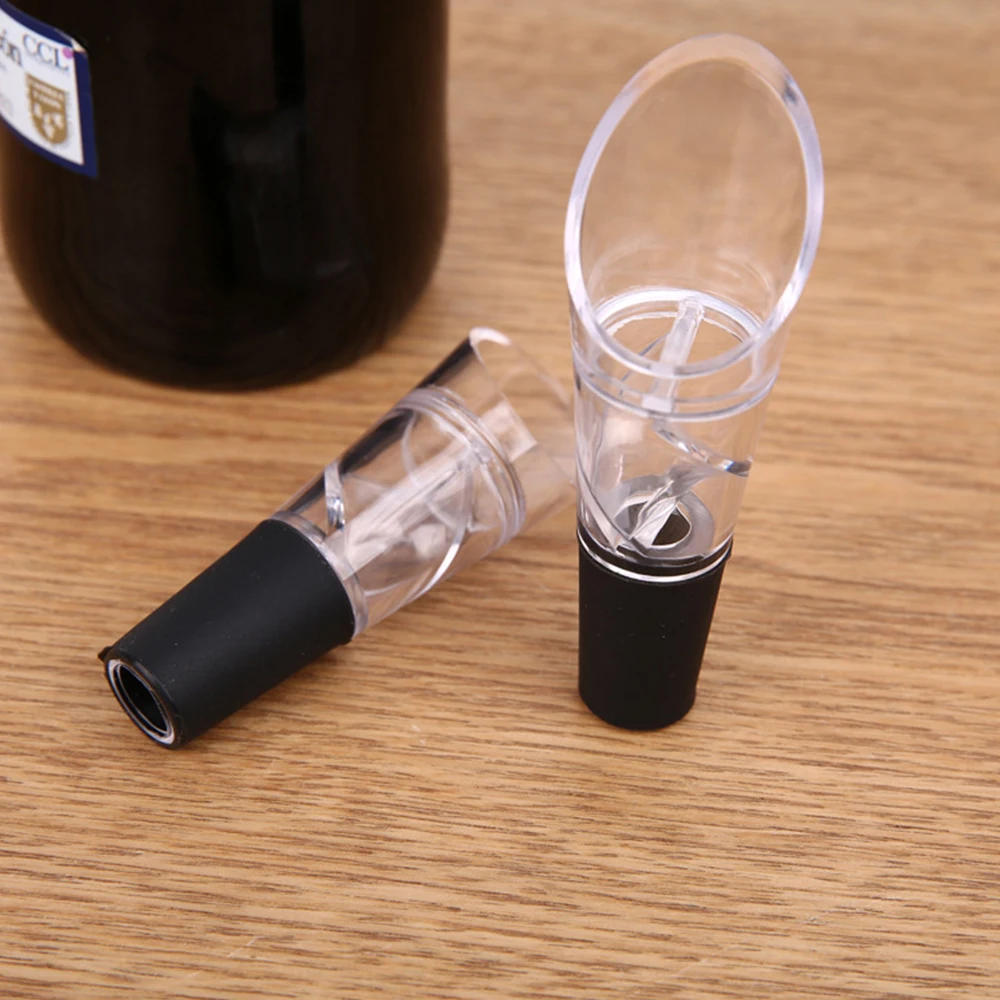 Description Picture 5 of itemQuick Decanter White Red Wine Bottle Drop Stop Top Stopper Dumping Funnel Aerator Pourer Premium Aerating Decanter Spout