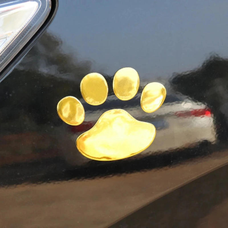 Description Picture 6 of item3D Mirror Car Stickers Cat Dog Footprint Puppy Claw Footprint Sticker Windshield Decals Bumper Car Window Door Decals 2Pcs