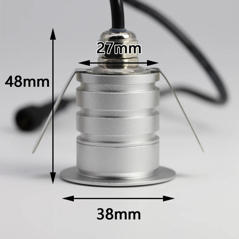 Description Picture 5 of itemWall lamp 1W Recessed Led Stair Light Waterproof IP67 Round Step Wall Lamp 1W LED Staircase Corner Pathway Lamps DC12-24V