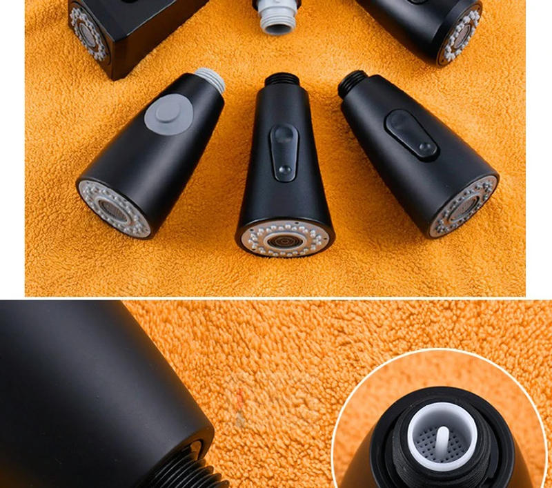 Description Picture 4 of itemKitchen faucet spout black shower head for kitchen tap bathroom faucet spout accessory shower for kitchen mixer plastic shower