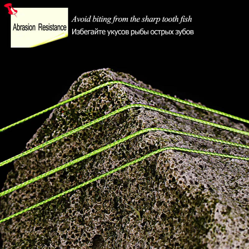 Description Picture 6 of item12 Strands Braided Fishing Line 300mm 500m PE Multifilament Multicolor Line Super Strong Japan Fish Line Saltwater Fishing Wire