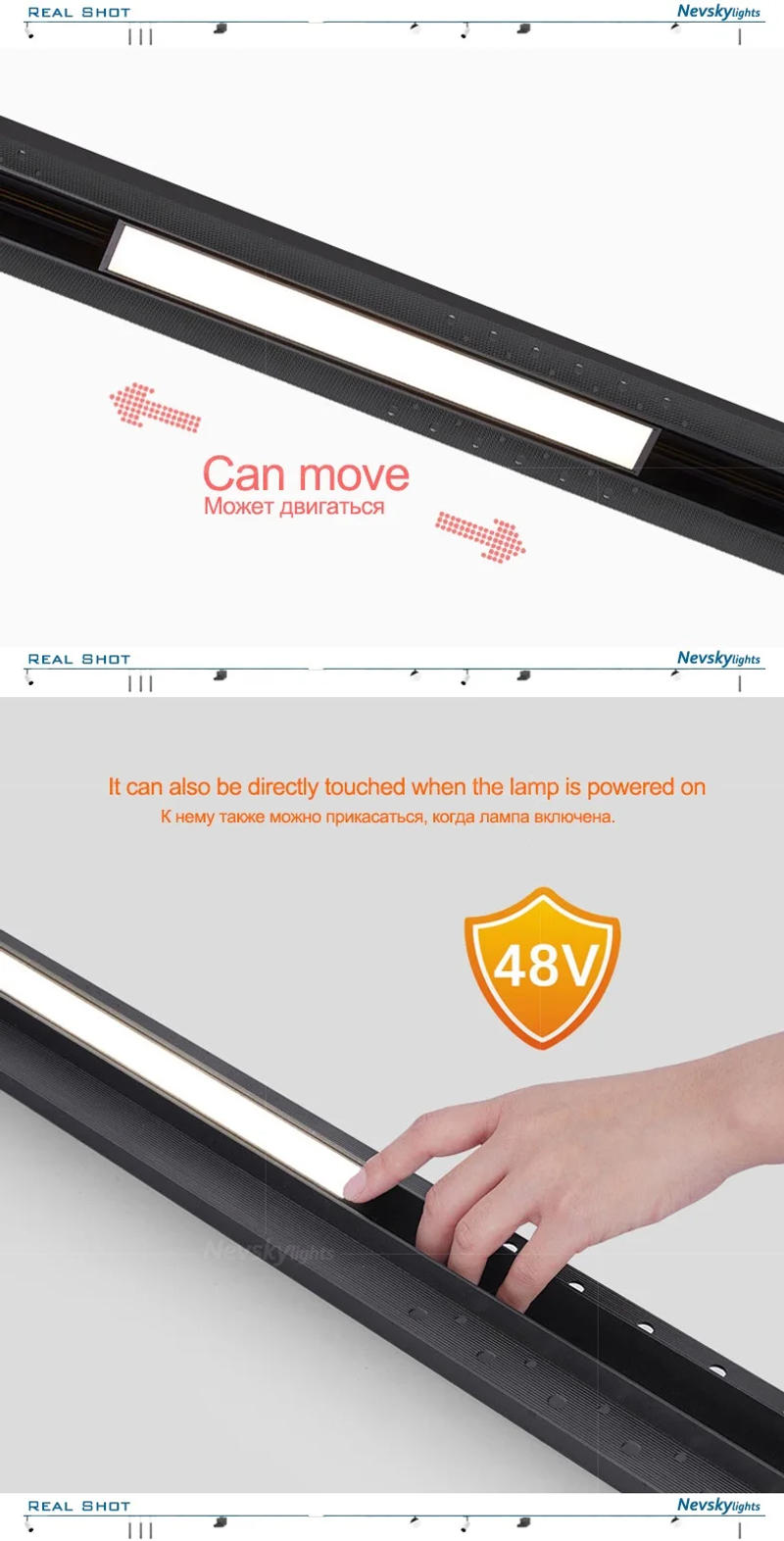 Description Picture 6 of itemN4 Smart Track Lights Zigbee led Lamps changeable Magnetic Rail Bluetooth System Living Adjustable Track Lighting Spot Rail