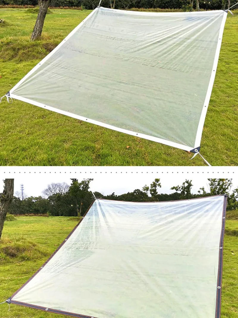 Description Picture 4 of item0.1mm Transparent PE Film Rainproof Tarpaulin Balcony Plants Keep Warm Garden Furniture Pergola Rain Cover Canopy Awnings