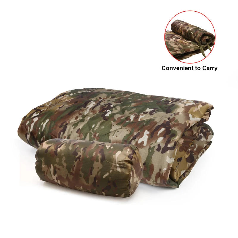Description Picture 5 of itemTactical Army Poncho Liner Camouflage Water Repellent Woobie Quilted Blanket Suitable for Camping, Shooting, Hunting