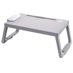 Laptop Desk Bed Table Folding Breakfast Tray Portable Laptop Standing Desk with Cup Holder Pen Slots for Bed/Sofa/Floor