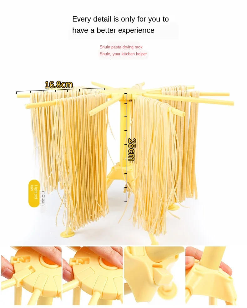 Description Picture 2 of itemFoldable Pasta Drying Rack Spaghetti Dryer Stand Noodles  Holder Hanging   Cooking Tools WF