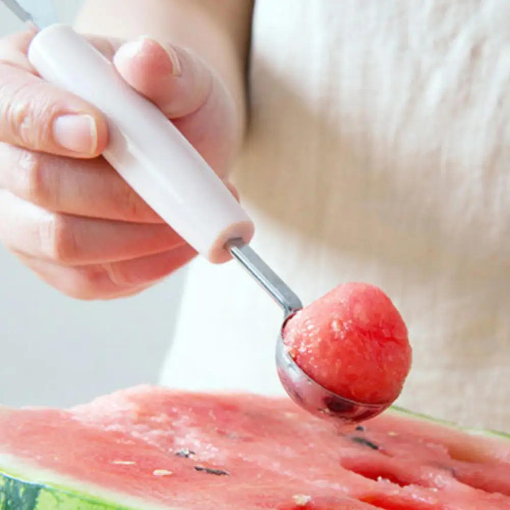 Description Picture 6 of itemKitchen Accessories Dual-head Stainless Steel Carving Knife Fruit Watermelon Ice Cream Baller Scoop Stacks Spoon Home gadgets
