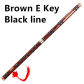 Brown E key Black