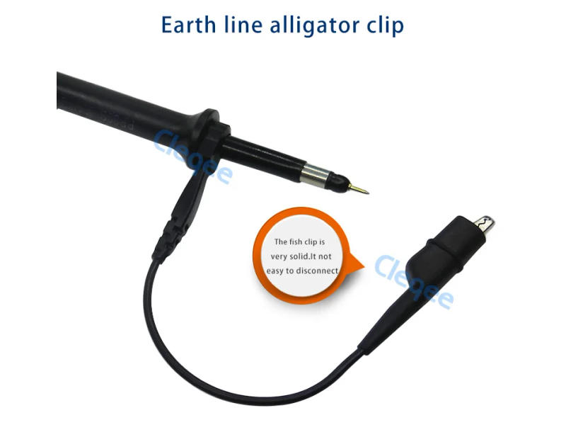 Description Picture 3 of itemCleqee P7300 300MHz Oscilloscope Probe BNC Protective Cap Safety BNC Plug Scope Probe X1/X10 DC-300MHz
