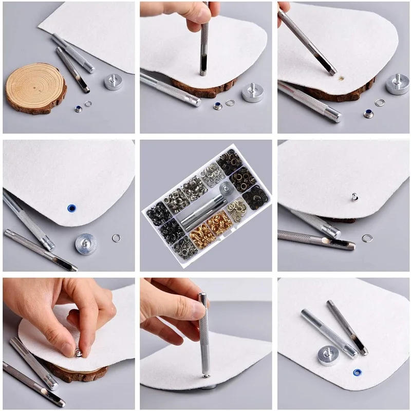 Description Picture 6 of itemGrommet Metal Eyelets Good for Cloth Shose Garments Leather DIY Leathercraft Install Button Heavy Duty Hollow Punch Hole(3-20mm)