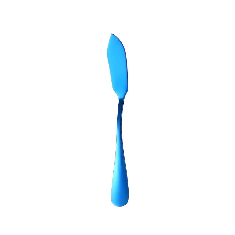 Description Picture 6 of itemStainless Steel Butter Knife Kitchen Cheese  Silver Dessert Tools Jam Spreader Utensil Cutlery   Sharp/Round